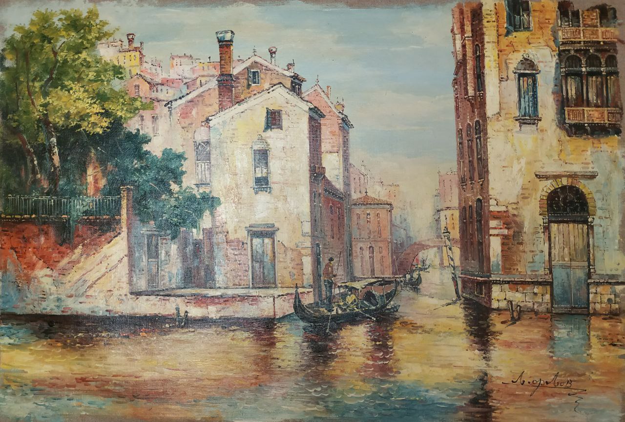 Картина маслом Венецианские улицы 60х90